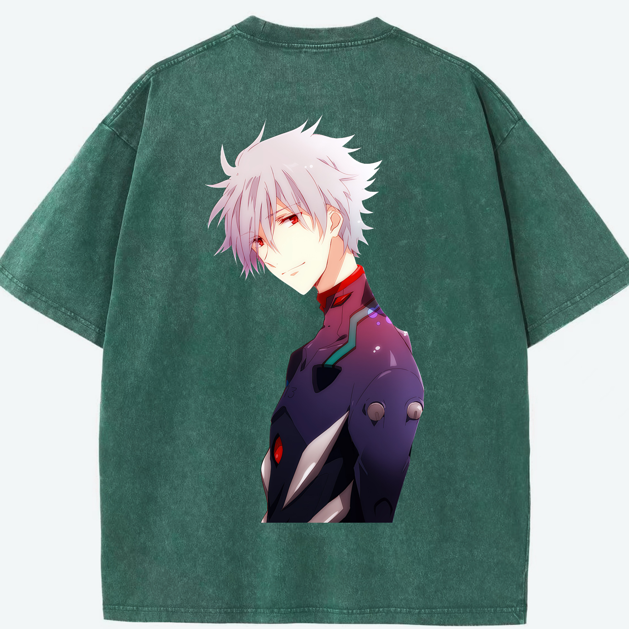 （画像用） EVA 新世紀エヴァンゲリオン 綿100% ヴィンテージ風 半袖Tシャツ（背面プリント）
